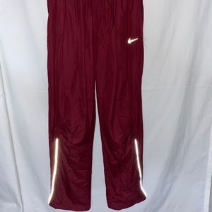 Nike burgundy track suit pants